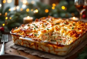 Avalanche de béchamel, saumon fondant et fromage gratiné : ces lasagnes de Noël sont une pure tuerie
