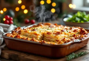 Avalanche de béchamel, saumon fondant et fromage gratiné : ces lasagnes de Noël sont une vraie tuerie