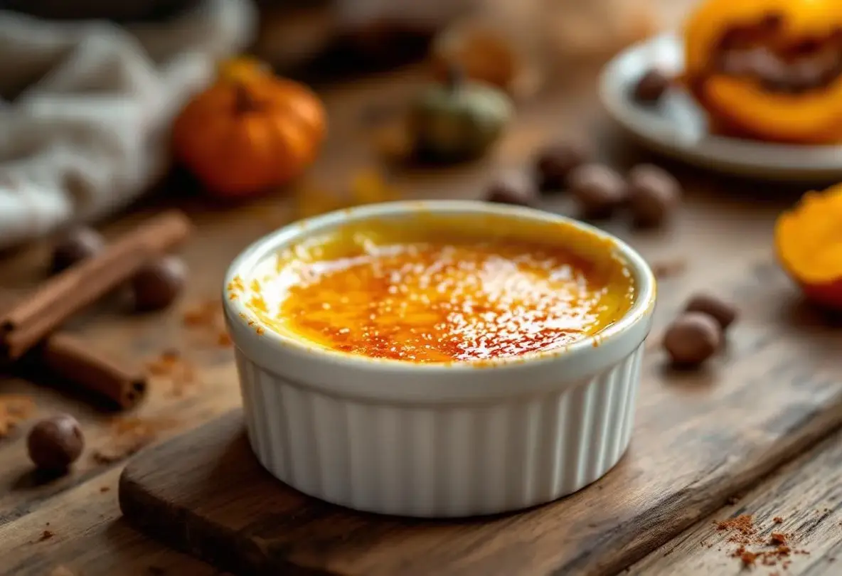 Crème brûlée d’automne : l’astuce secrète des chefs pour une croûte parfaite à tous les coups