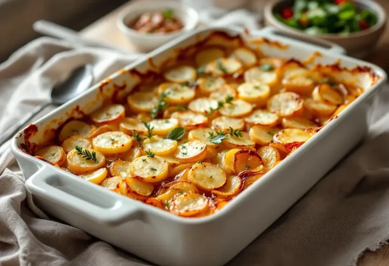 Le gratin le plus simple du monde : pommes, oignons, bouillon… pour une texture encore plus gourmande qu’un dauphinois