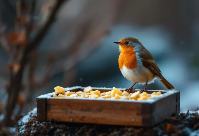 Rouges-gorges au jardin : ce soir, mettez dehors cet aliment de base à 3 centimes, que presque tous les jardiniers oublient