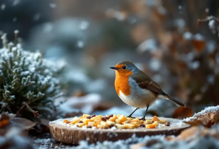 Rouges-gorges au jardin : ce soir, sortez dehors cet aliment de base à 3 centimes, que la plupart des jardiniers oublient