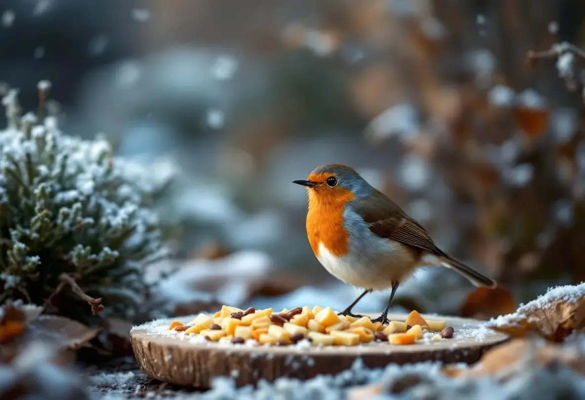 Rouges-gorges au jardin : ce soir, sortez dehors cet aliment de base à 3 centimes, que la plupart des jardiniers oublient