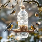 Voici comment une bouteille plastique devient une mangeoire parfaite pour les oiseaux